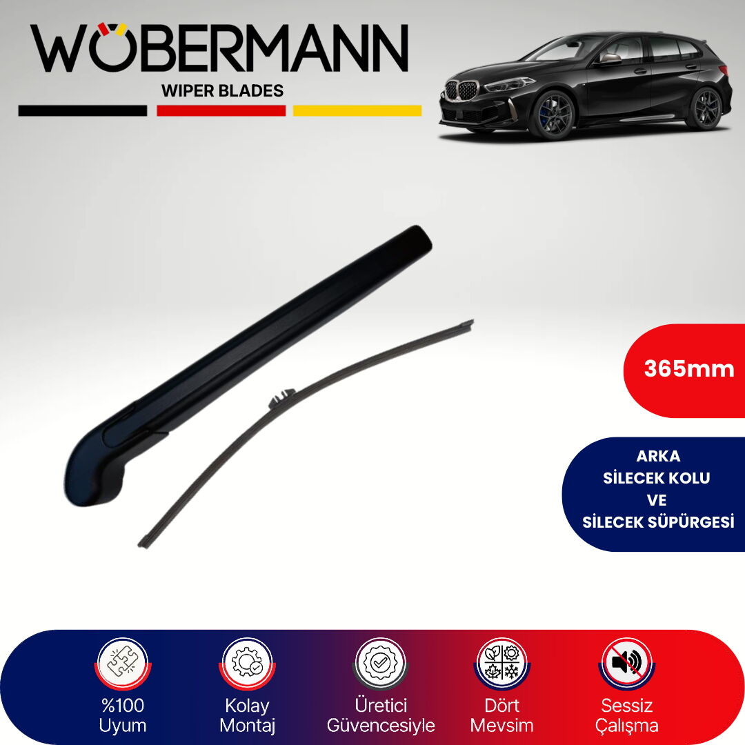 Wöbermann Bmw 1 Serisi F40 2019-2024 Arka Silecek Kolu ve Süpürgesi Komple