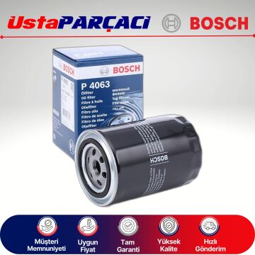 Bosch Ford Ranger 2.5 Tdci Yağ Filtresi 2001-2006 0451104063 P4063 AGC155618A