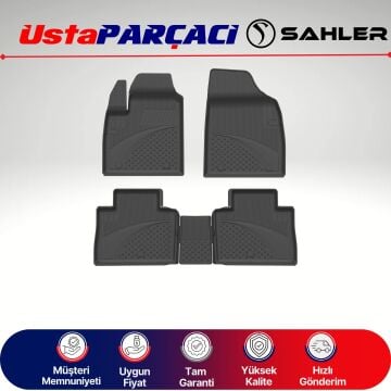 Sahler Mg E-Hs Hybrid 2020-2024 Uyumlu Araca Özel 4.5D Havuzlu Oto Paspas (5 Parça) Siyah