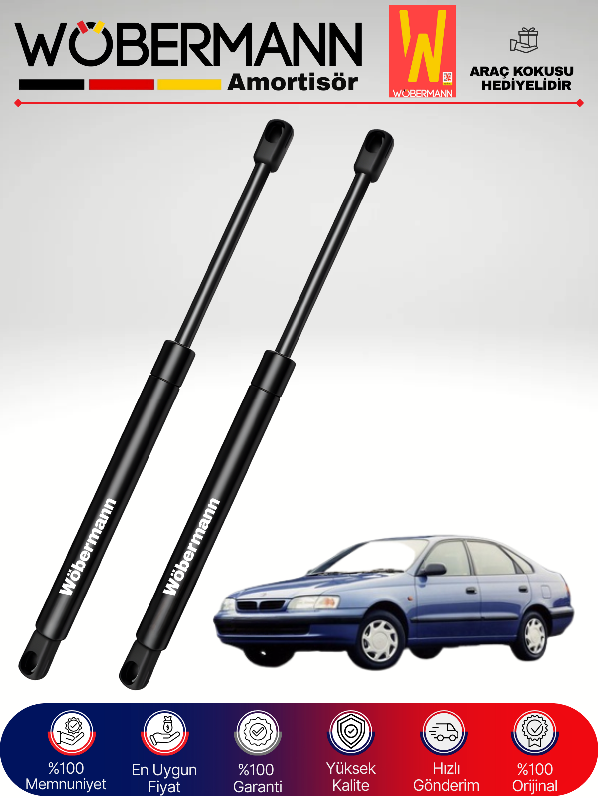Wöbermann Toyota Carina E T19 Bagaj Amortisörü Takım Sağ-Sol 1992-1997