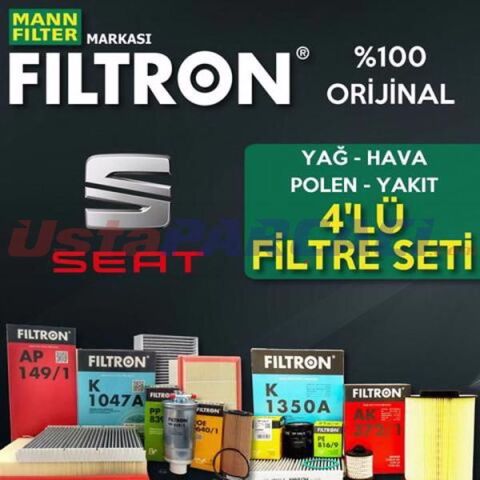 Filtron Seat Cordoba 1.4 Tdi Filtre Bakım Seti 2003-2009 4NP AMF-BNM-BMS-BNV