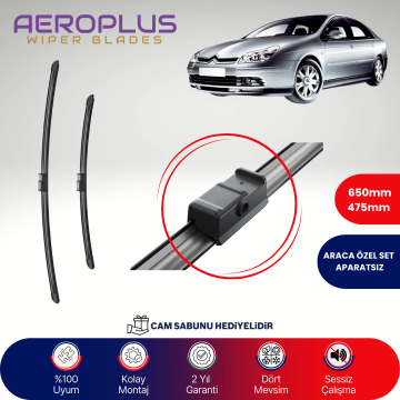 Aeroplus Citroen C5 2004-2008 Muz Silecek Takımı
