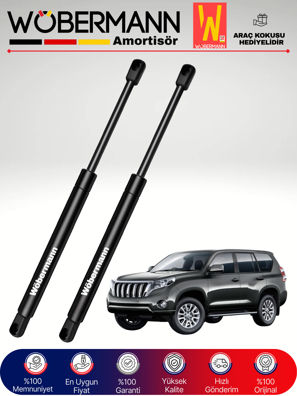 Wöbermann Toyota Land Cruiser J15 Bagaj Amortisörü Takım Sağ-Sol 2009-2019