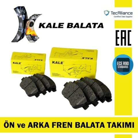 Kale Ford Fiesta 6 2008-2017 Ön ve Arka Fren Balata Takımı