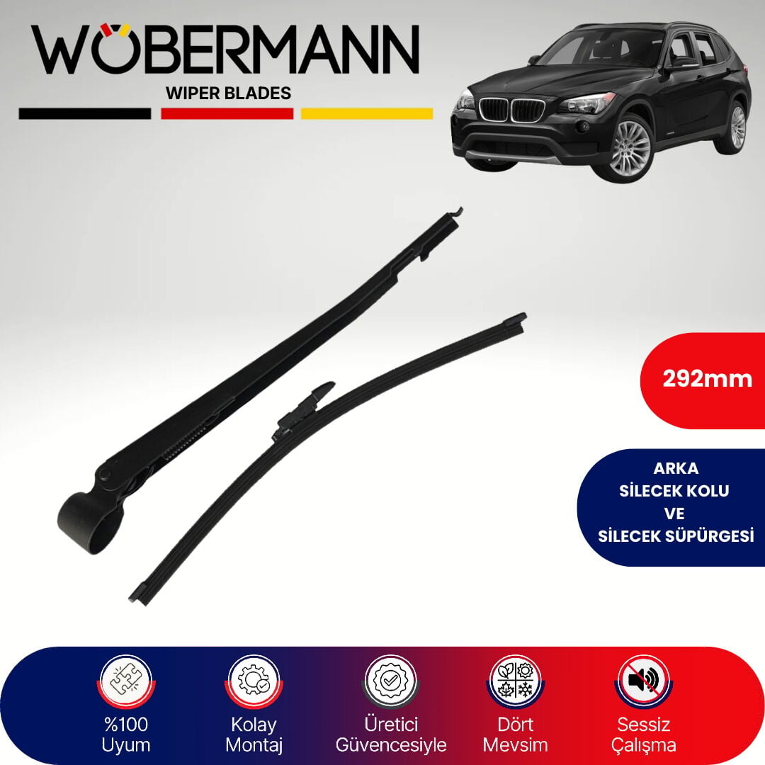Wöbermann Bmw X1 E84 2009-2015 Arka Silecek Kolu ve Süpürgesi Komple
