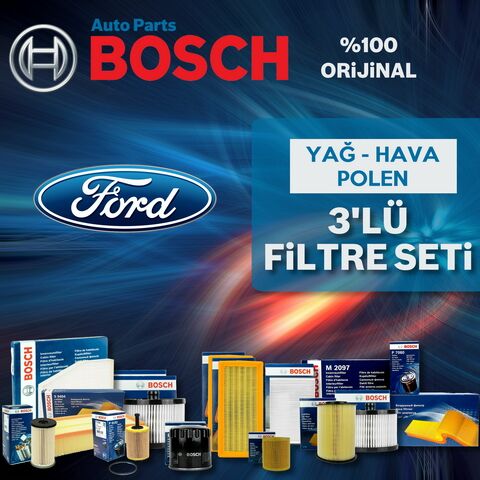 Bosch Ford Transit Connect 1.8 Tdci Filtre Bakım Seti 2002-2013 3NP