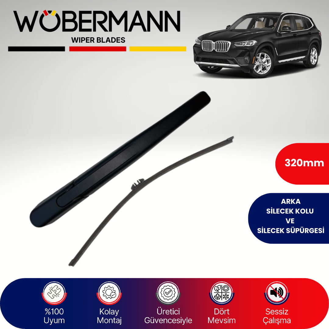 Wöbermann Bmw X3 2020-2024 Arka Silecek Kolu ve Süpürgesi Komple