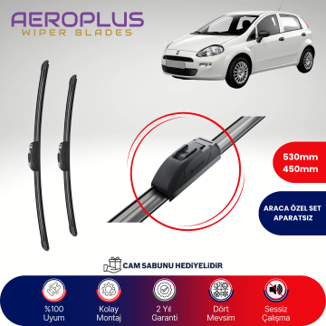 Aeroplus Fiat Punto 1999-2010 Muz Silecek Takımı