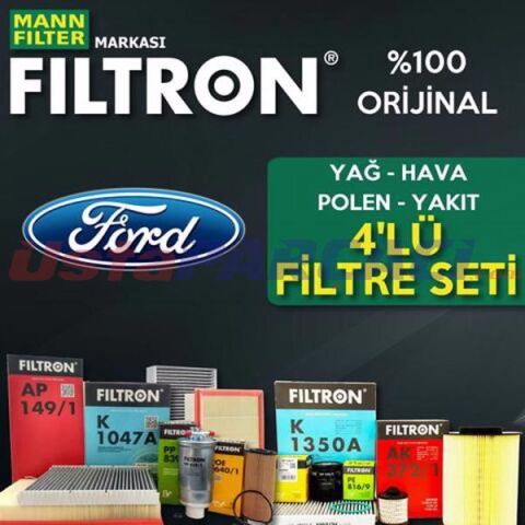 Filtron Ford Transit Connect 1.8 Tdci Filtre Bakım Seti 2002-2013 4NP