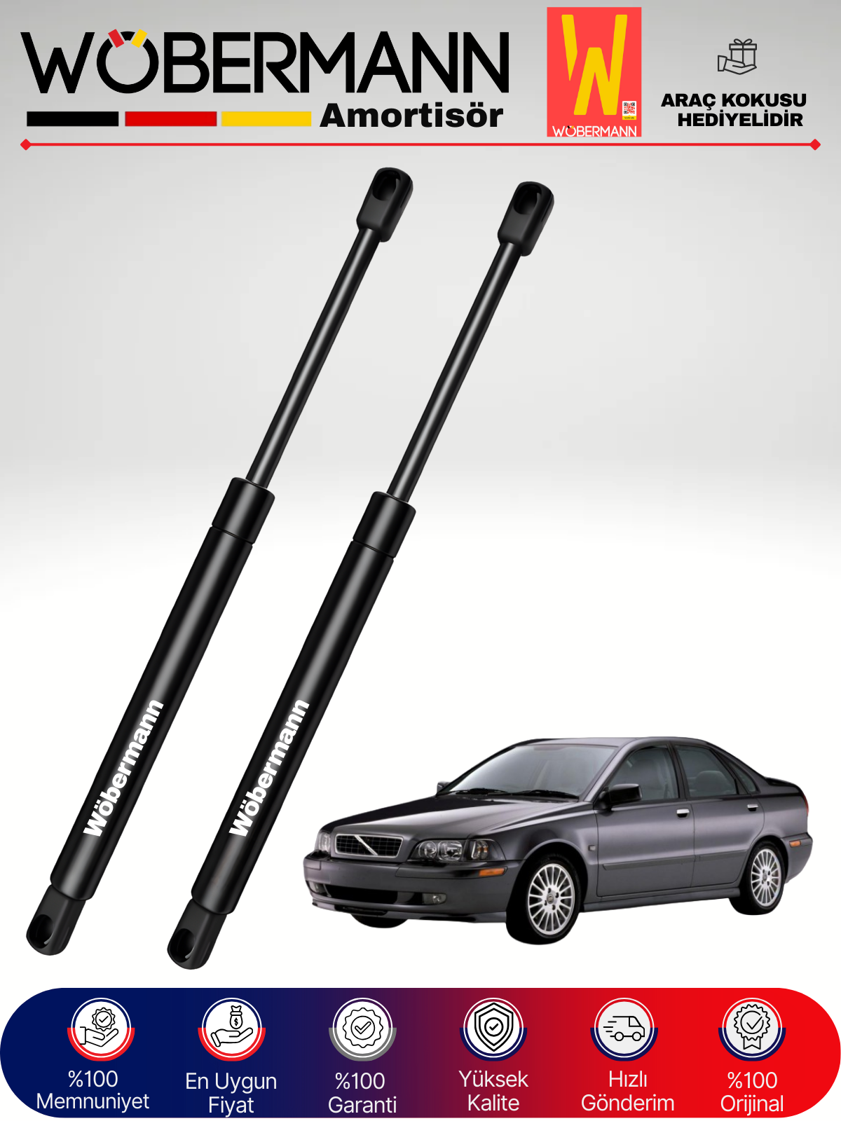 Wöbermann Volvo S40 Vs Bagaj Amortisörü Takım Sağ-Sol 1995-2004