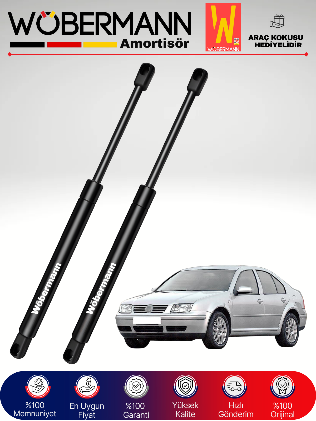 Wöbermann VW Bora Bagaj Amortisörü Takım Sağ-Sol 1999-2005