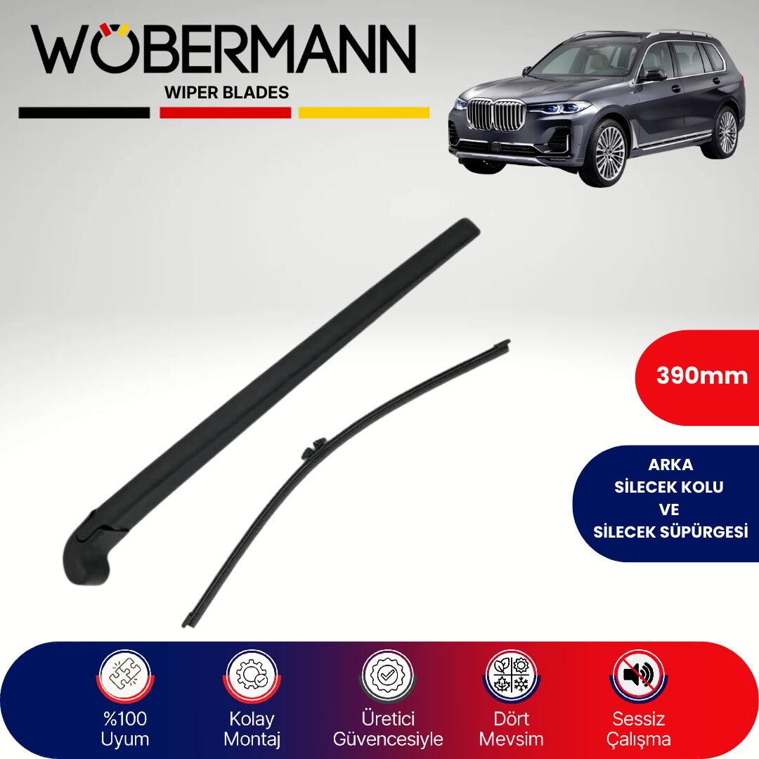 Wöbermann Bmw X7 G07 2019-2024 Arka Silecek Kolu ve Süpürgesi Komple