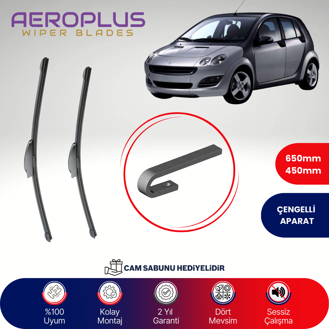 Aeroplus Smart Forfour 2004-2007 Muz Silecek Takımı