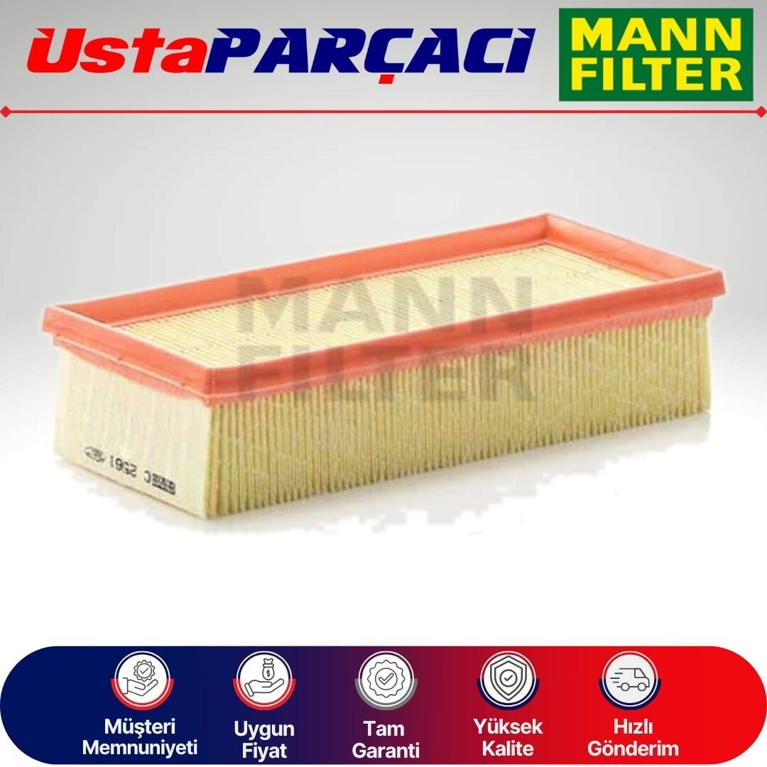 Mann-Filter Mitsubishi Colt 1.5 Di-D Dizel Hava Filtresi 2005-2009 C2561 MR993130