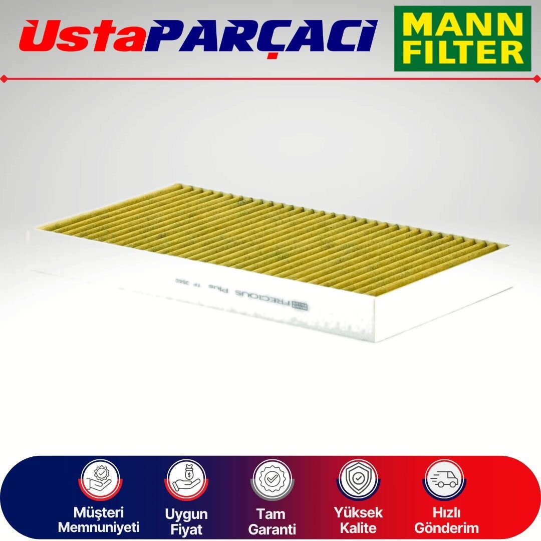 Mann-Filter Mercedes Viano Anti-Alerjen Karbonlu Polen Filtresi 2004-2013 FP3540 6398350247
