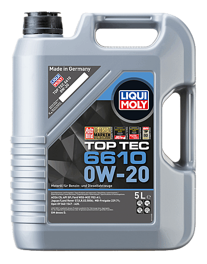 Liqui Moly Top Tec 6610 0W-20 Motor Yağı 5 Litre 21662 Ford Jaguar MB Opel GM Dexos D