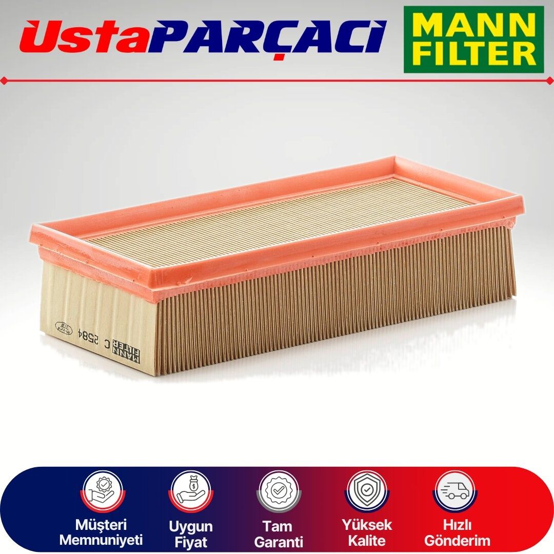 Mann-Filter Mitsubishi Colt 1.5 Hava Filtresi 2005-2009 C2584 1500A045