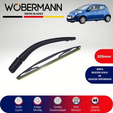 Wöbermann Citroen C1 2005-2013 Arka Silecek Kolu ve Süpürgesi Komple