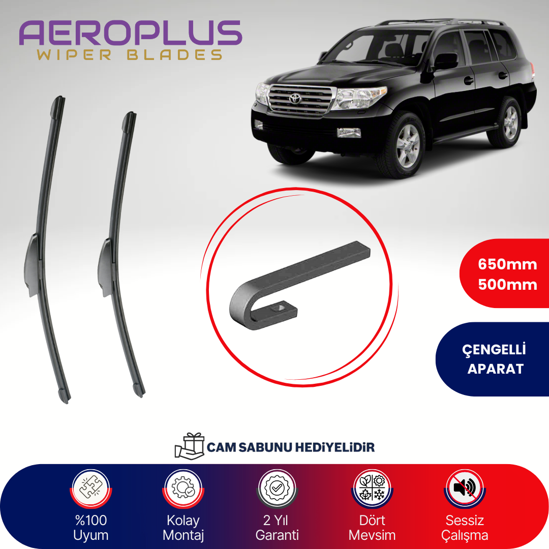 Aeroplus Toyota Land Cruiser 2009-2024 Muz Silecek Takımı