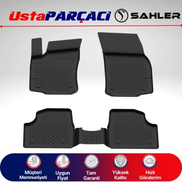 Sahler Opel Astra G 1998-2004 Uyumlu Araca Özel 4.5D Havuzlu Oto Paspas (5 Parça) Siyah