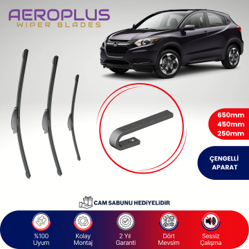 Aeroplus Honda HR-V 2015-2020 Ön Arka Muz Silecek Takımı
