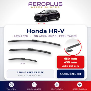 Aeroplus Honda HR-V 2015-2020 Ön Arka Muz Silecek Takımı