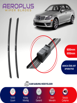 Aeroplus Mercedes C Serisi W204 2008-2013 Muz Silecek Takımı