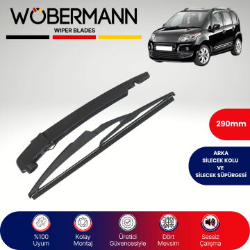 Wöbermann Citroen C3 Picasso 2009-2019 Arka Silecek Kolu ve Süpürgesi Komple