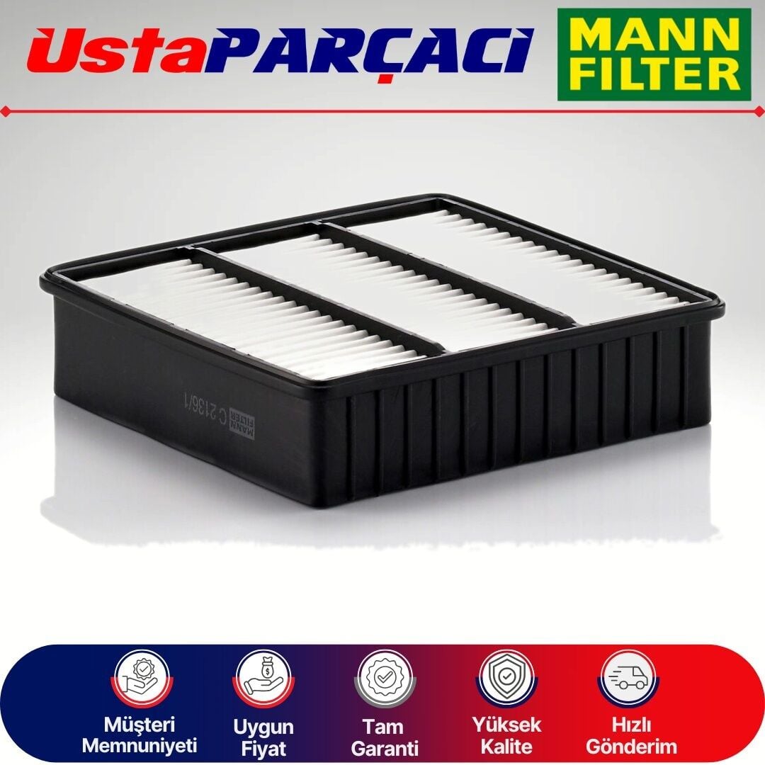 Mann-Filter Mitsubishi Outlander 2.0 Benzinli Hava Filtresi 2003-2007 C2136/1 MR188657