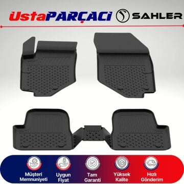 Sahler Opel Corsa F 2020+ Uyumlu Araca Özel 4.5D Havuzlu Oto Paspas Siyah