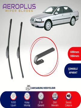 Aeroplus Volvo S80 1998-2004 Muz Silecek Takımı