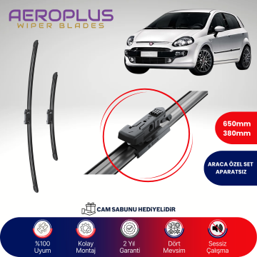 Aeroplus Fiat Punto Evo 2009-2012 Muz Silecek Takımı