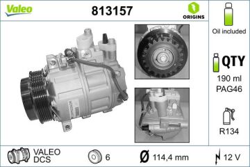 Valeo Mercedes S Serisi W222 V222 X222 2014-2020 Klima Kompresörü