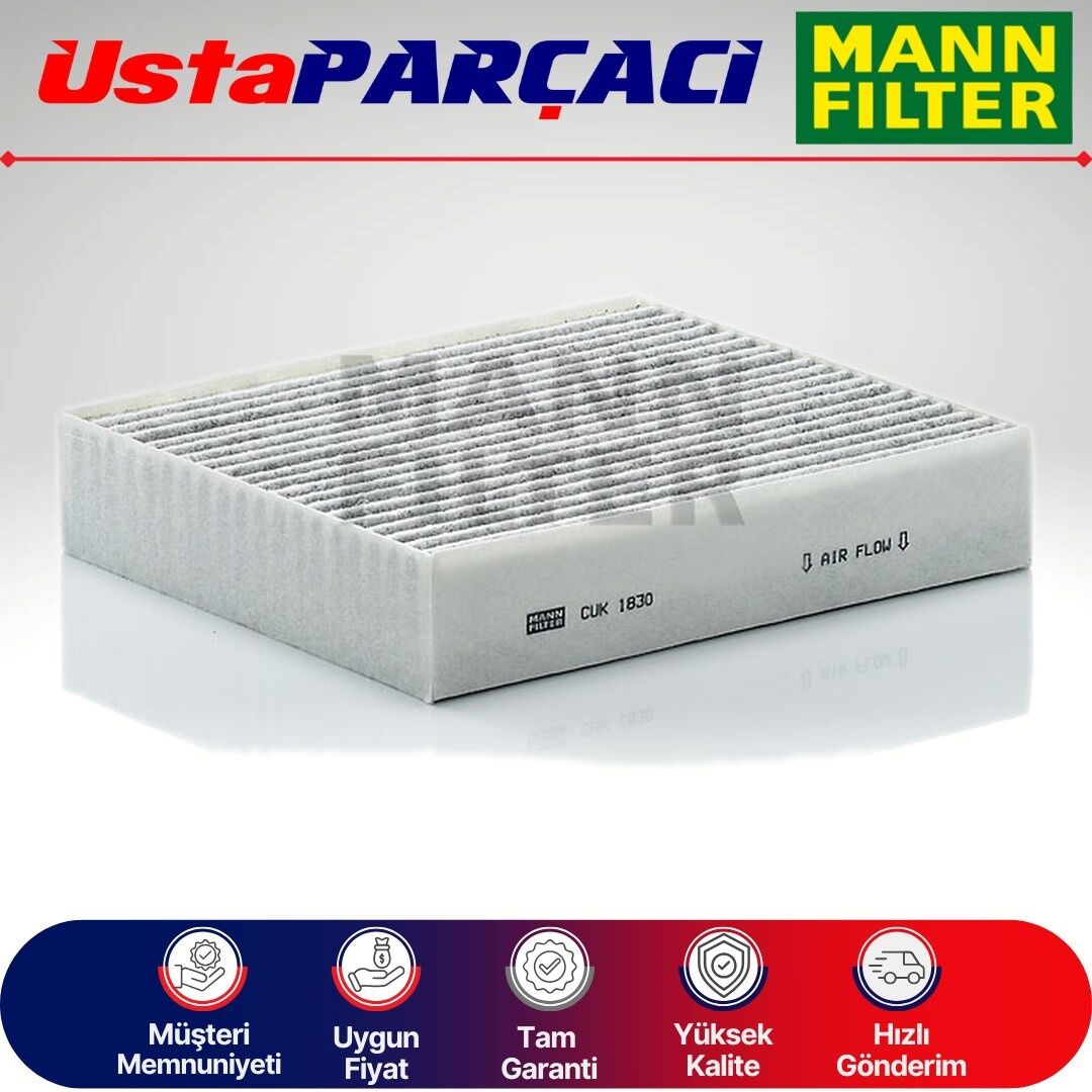 Mann-Filter Mitsubishi Colt Karbonlu Polen Filtresi 2005-2012 CUK1830 MR958017