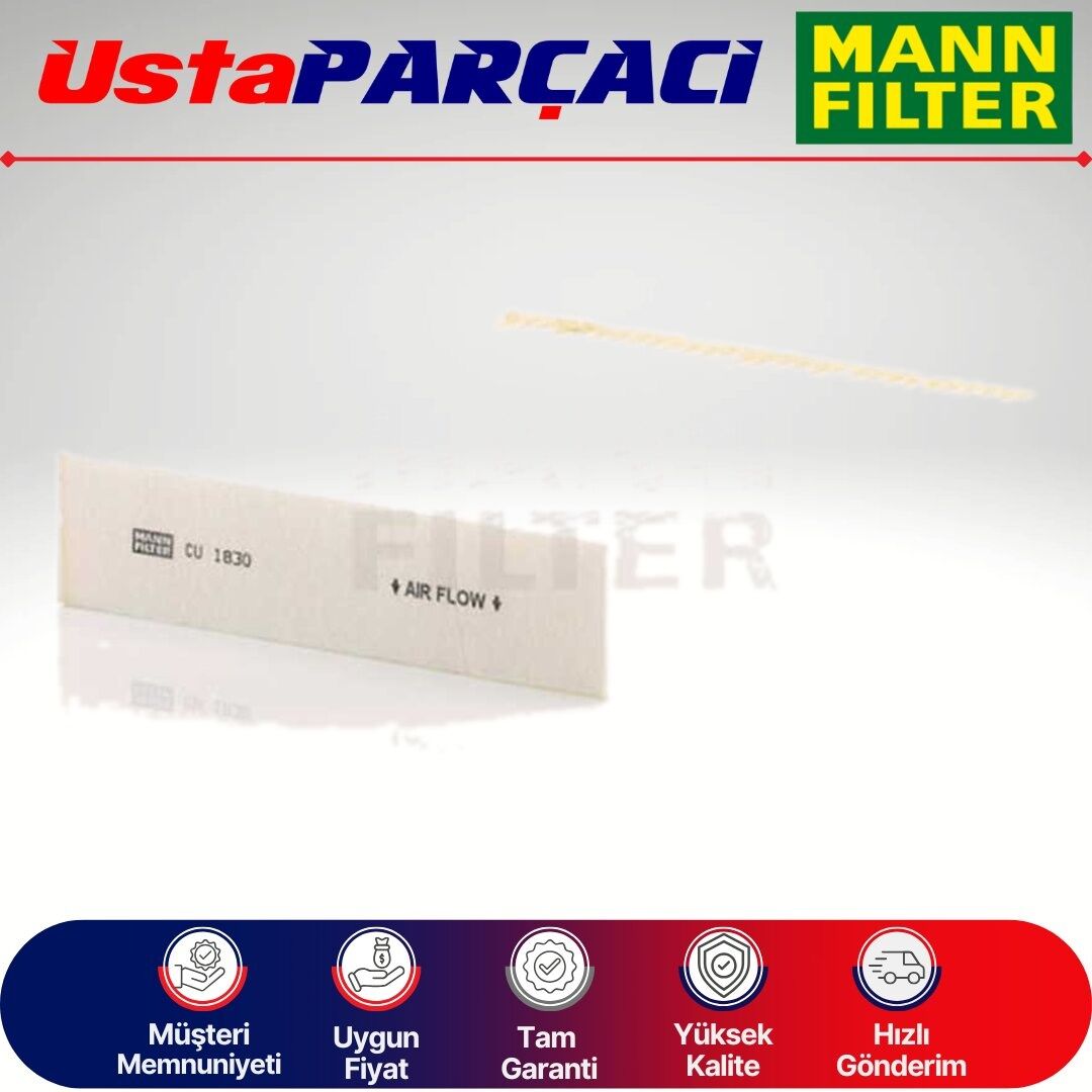 Mann-Filter Mitsubishi Colt Standart Polen Filtresi 2005-2012 CU1830 FR958016