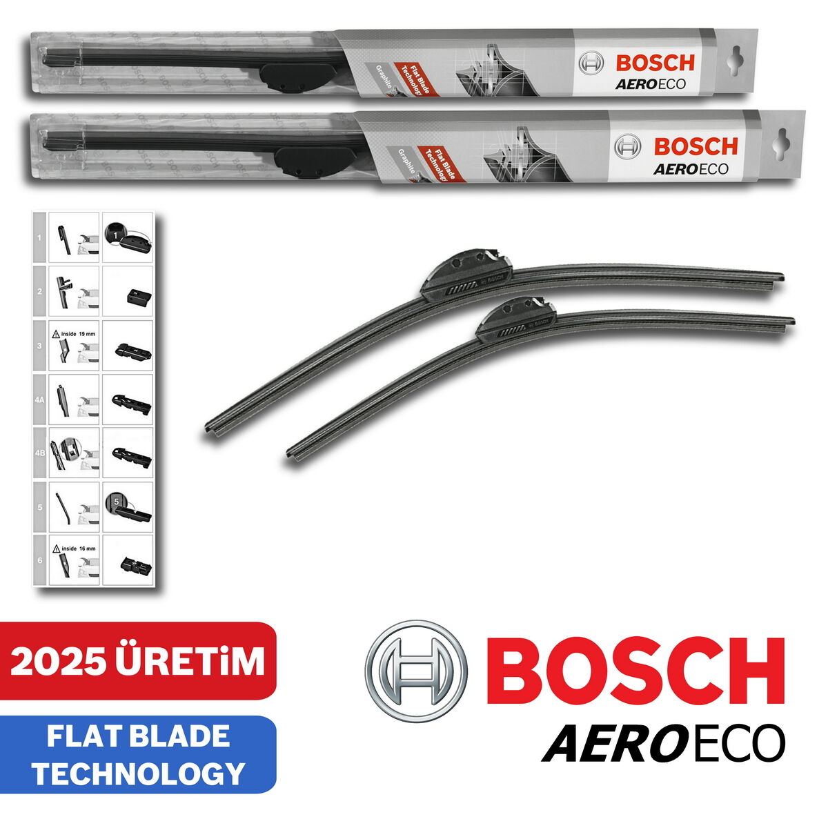Bosch Peugeot 407 2004-2011 Aeroeco Silecek Takımı