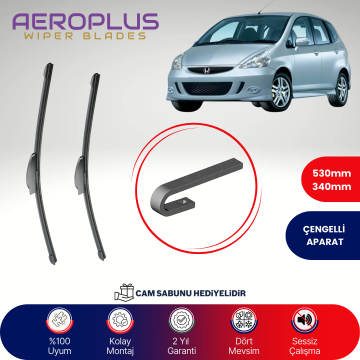 Aeroplus Honda Jazz 2002-2008 Muz Silecek Takımı