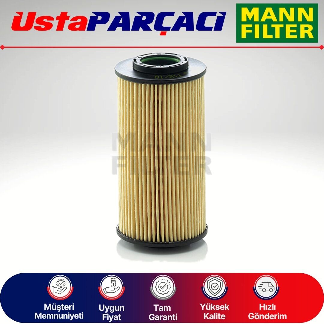 Mann-Filter Kia Cerato 1.5 Crdi Dizel Yağ Filtresi 2005-2007 HU712/10X 26320-2A001