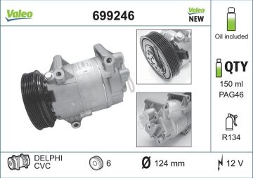 Valeo Renault Megane 2003-2008 Klima Kompresörü