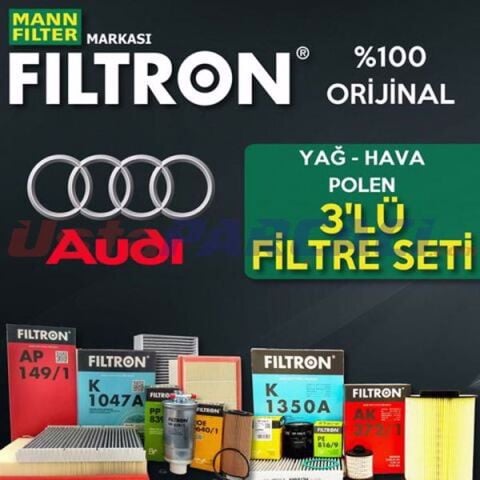 Filtron Audi A3 1.6 Tdi Filtre Bakım Seti 2009-2013 3NP CAY