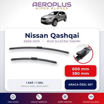 Aeroplus Nissan Qashqai 2006-2013 Muz Silecek Takımı