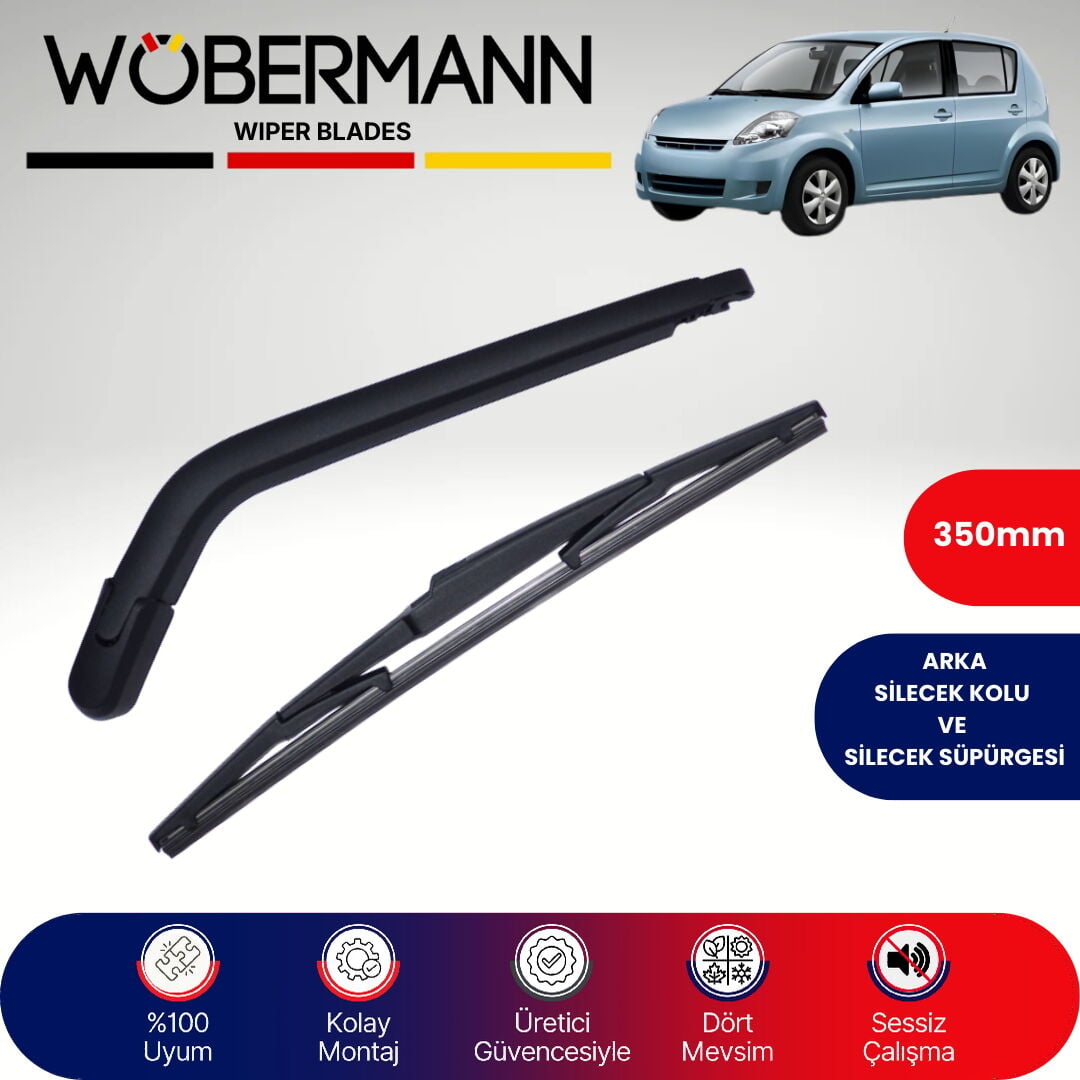 Wöbermann Daihatsu Sirion 2 2004-2012 Arka Silecek Kolu ve Süpürgesi Komple