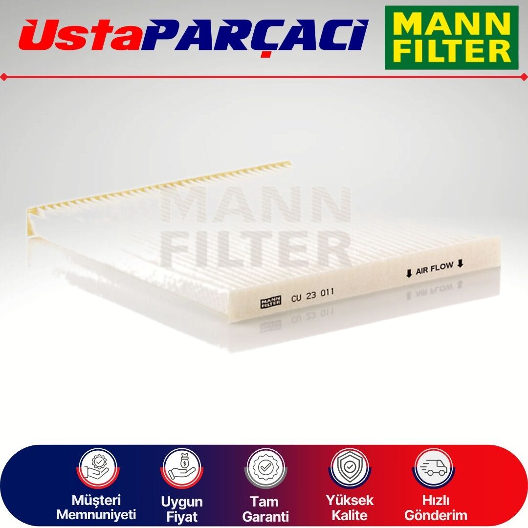 Mann-Filter Nissan Micra Standart Polen Filtresi 2003-2010 CU23011 27277-1HD0B