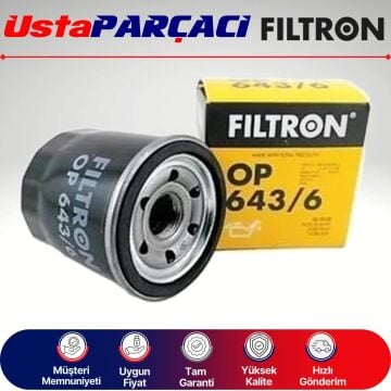 Filtron Hyundai i20 1.2 Benzinli Yağ Filtresi 2015-2019 OP643/6 152085758R