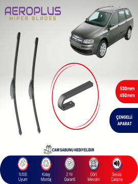 Aeroplus Fiat Stilo 2001-2005 Muz Silecek Takımı