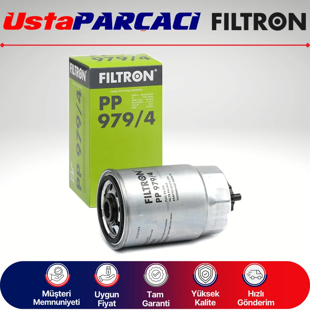 Filtron Hyundai Santa Fe 2.2 Crdi 150-160Hp Dizel Yakıt Filtresi 2006-2011 PP979/4 319222B900