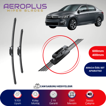 Aeroplus Citroen C-elysee 2012-2024 Muz Silecek Takımı