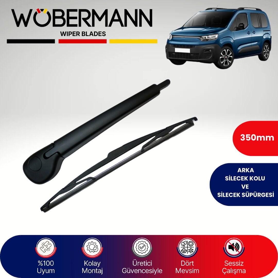 Wöbermann Fiat Doblo 2023-2024 Arka Silecek Kolu ve Süpürgesi Komple