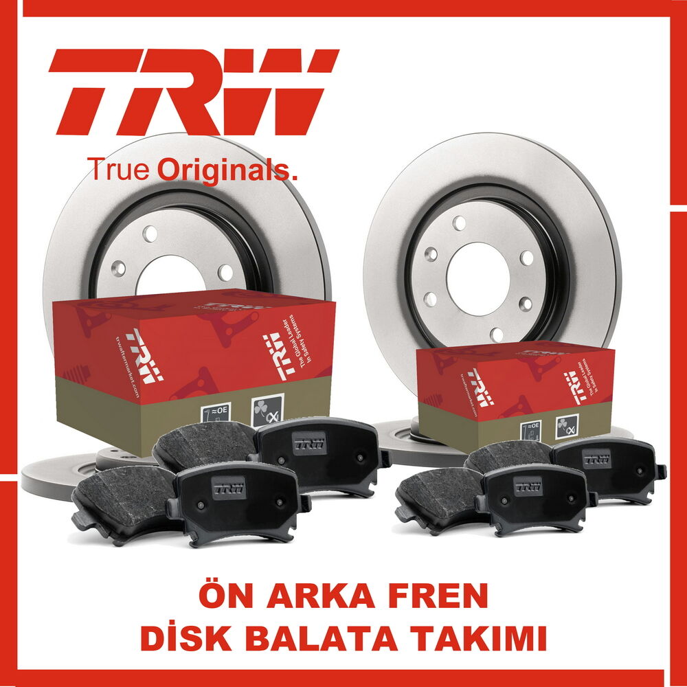 TRW Toyota Corolla 1.6 Ön Arka Fren Diski Balata 2013-2018
