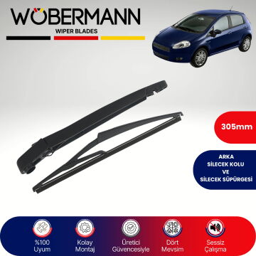 Wöbermann Fiat Grande Punto 2005-2013 Arka Silecek Kolu ve Süpürgesi Komple